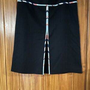 Stylish Black Skirt with Colorful Accents